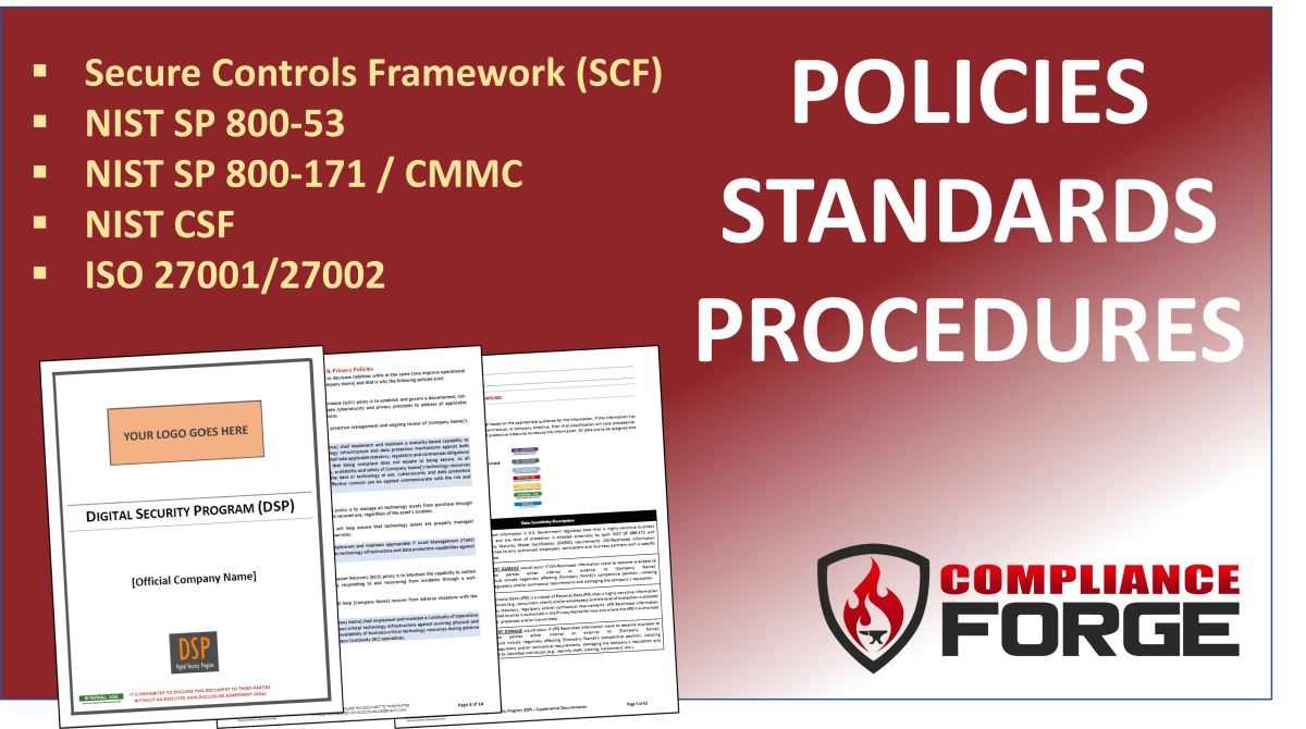 Editable NIST CSF ISO 27001 27001 NIST 800-53 SCF policies standards procedures